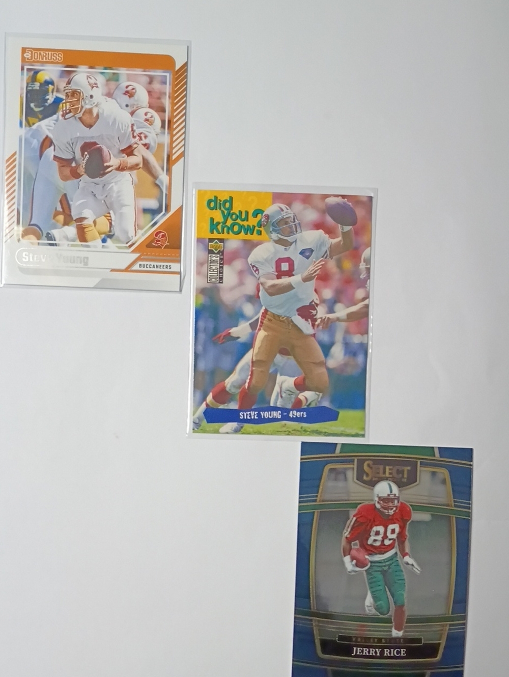 Russ Football Trading Cards - White, Red & Gold Accents